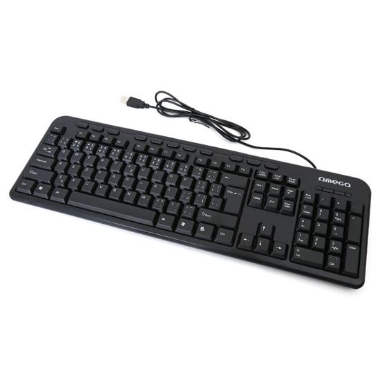 Obrázok z Klávesnica Omega OK125 SK slim USB black