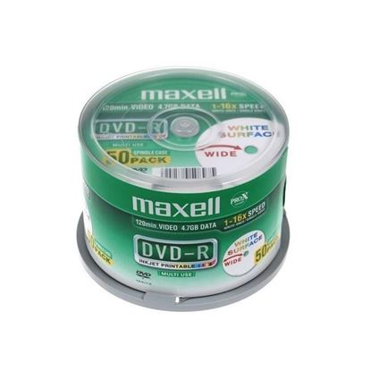 Obrázok: DVD-R Maxell Printable 4,7GB 16x 50ks/cake