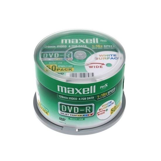 Obrázok z DVD-R Maxell Printable 4,7GB 16x 50ks/cake