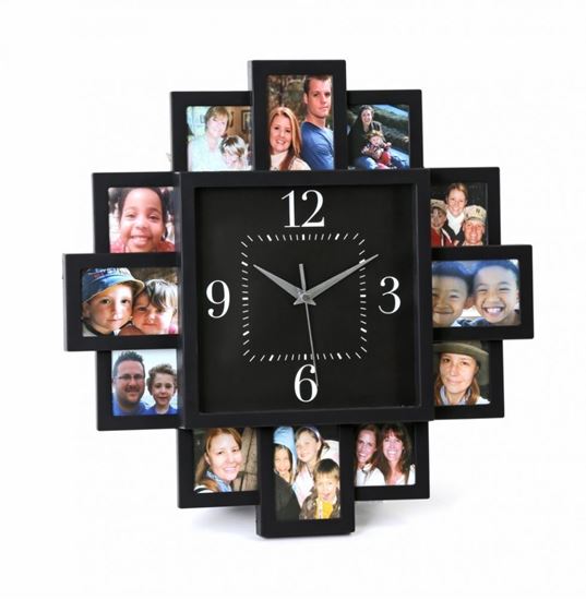 Obrázok z Nástenné hodiny Platinet Zegar Sunset s fotorámčekmi