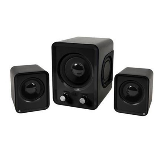 Obrázok z Omega reproduktor 2.1 OG-21U BLACK 2x3W + 5W SUBWOOFER