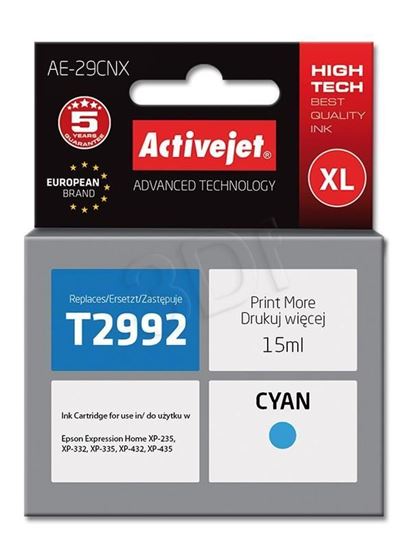 Obrázok z ActiveJet AE-29CNX Epson T2992 cyan