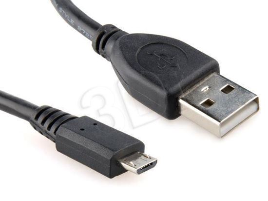 Obrázok z Kábel USB na micro USB GEMBIRD 1 m (čierny)