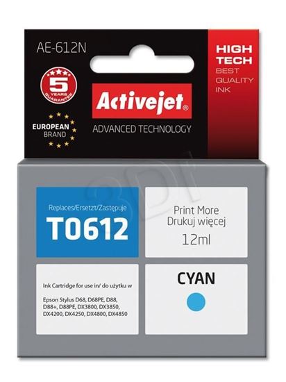 Obrázok z ActiveJet AE-612N Epson T0612 cyan