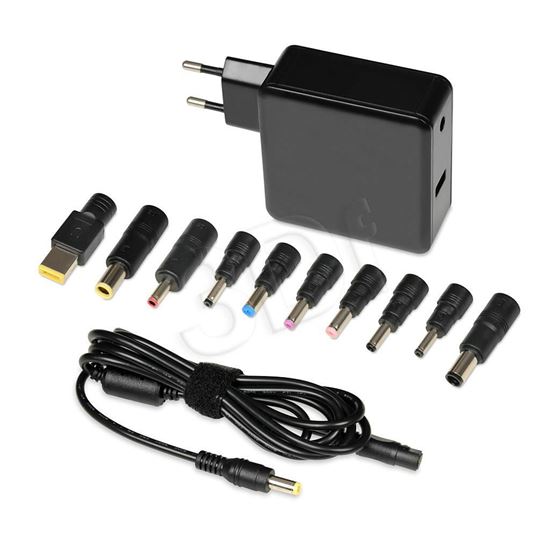 Obrázok z IBOX IUZ65WA univerzálna nabíjačka (20,5 V; 3,25 A, 3,5 A; 65W ) 10 adapt.