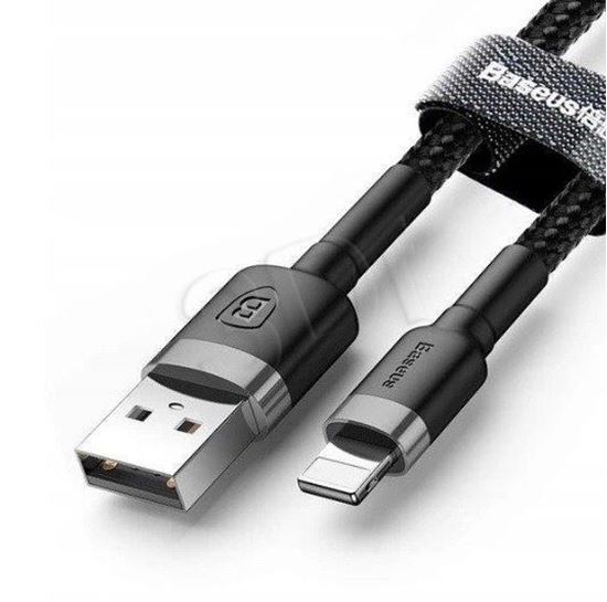 Obrázok z Baseus kábel CALKLF-CG1, Lightning  - USB 2.0; 1,2A, 2m; čierny 