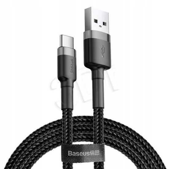 Obrázok z Baseus kábel USB - USB-C, 3A, 2m (čierny)