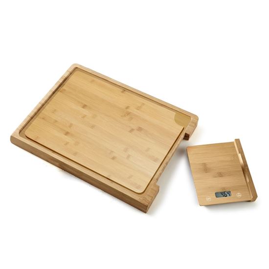 Obrázok z Doska na krájanie s kuchynskou váhou BAMBOO 228x280mm