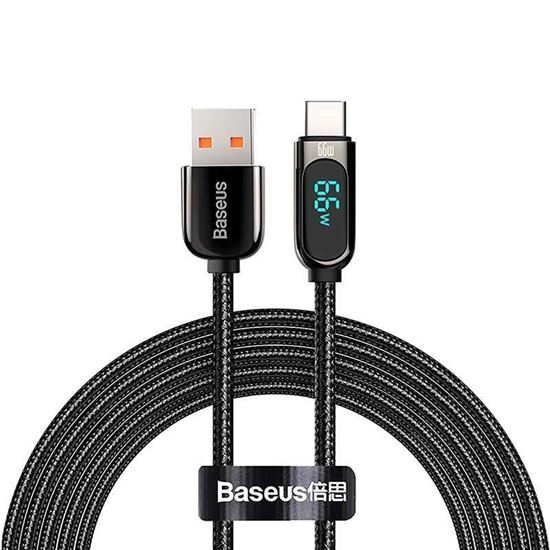 Obrázok z Baseus Display kábel USB to Type-C, 66W, 2m (black)