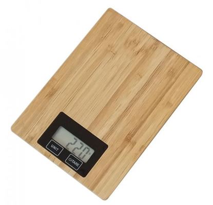 Obrázok: OMEGA kuchynská váha BAMBUS s DISPLEJOM 5kg