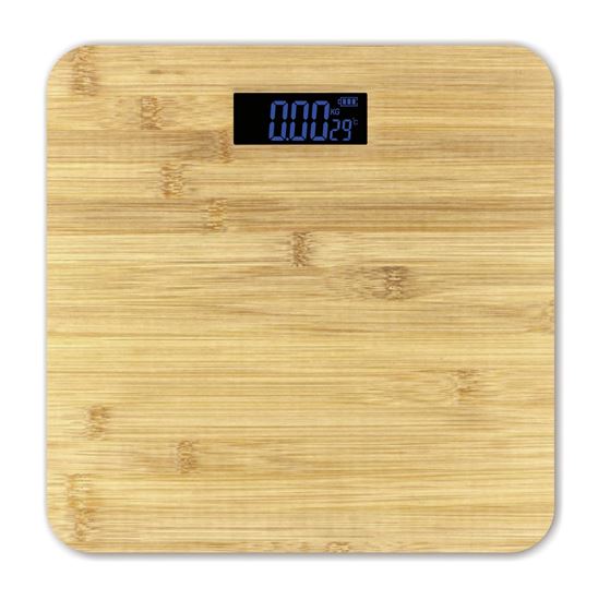 Obrázok z Omega osobná váha bambus LCD display, do  180kg 