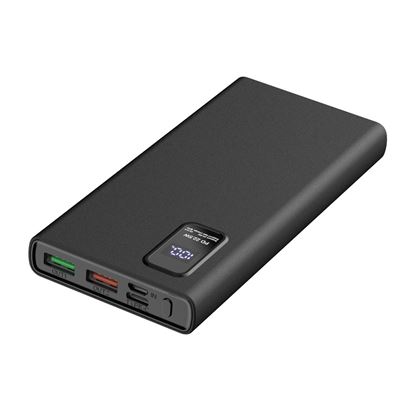 Obrázok: Platinet Power bank 10000mAh polymer PD 20W QC 3.0 LED Screen Black