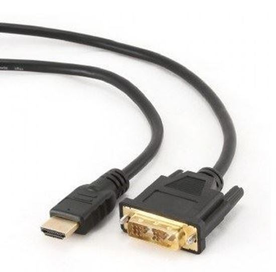 Obrázok z GEMBIRD CC-HDMI-DVI-6 (HDMI M - DVI-D M; 1,8m; black)