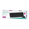 Obrázok z Klávesnica + Myš Omega OKM071B M-MEDIA W-LESS SET 2,4 GHZ black SK