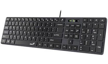 Obrázok: Klávesnica Genius Slimstar 126 káblová, USB, čierna, CZ+SK