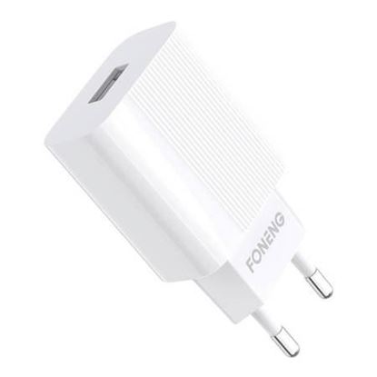Obrázok: Nabíjačka Foneng 1x USB EU28 5V-2,4A QC 3.0+ kábel USB typu C