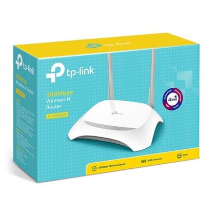Obrázok: TP-LINK TL-WR840N wireles router 300Mbps, 4-port, 10/100 Mbps Switch, 1xWan