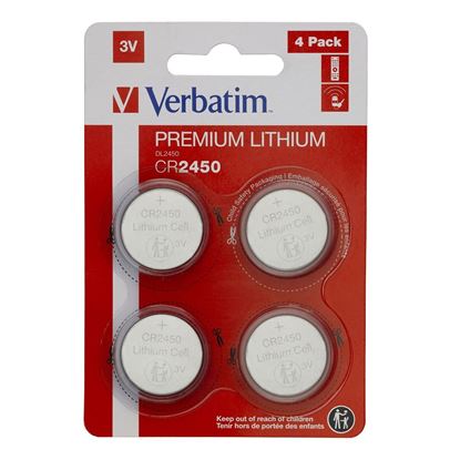 Obrázok: VERBATIM BATERIE LITHIUM CR2450 BLISTER*4