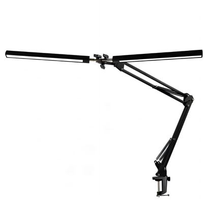 Obrázok: PLATINET stolová lampa s dvomi hlavami 160 LED, FLEXY2 20W  +klip BLACK 