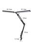 Obrázok z PLATINET stolová lampa s dvomi hlavami 160 LED, FLEXY2 20W  +klip BLACK 