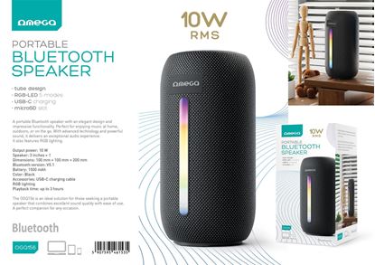 Obrázok: Omega reproduktor BLUETOOTH V5.1 10W RMS RGB Tube