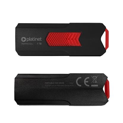 Obrázok: PLATINET prenosný SSD 1TB  s USB portom 3.2 400MB/s čierny