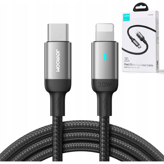 Obrázok z Joyroom kabel USB Typ-C na Lightning 20W 1,2 m   (čierny)