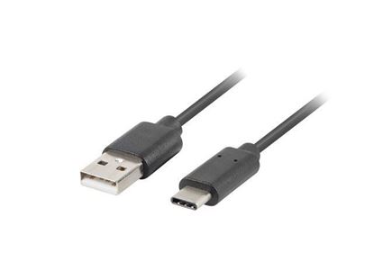 Obrázok: Lanberg kábel QC 3.0 USB 2.0 typu A - USB typu C ; 1m; black