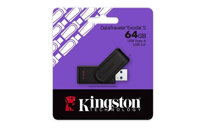 Obrázok: Kingston USB kľúč 64GB 3.2 Data Traveler Exodia S (B+B)