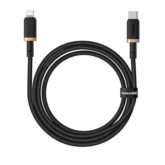 Obrázok z Baseus kábel USB-C pre Lightning Cafule, PD, 20 W, 1 m (čierny)