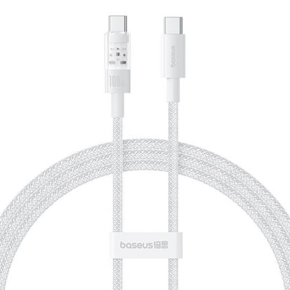 Obrázok: Kabel Baseus Gem Typ C-Typ C 100W 1m (white)