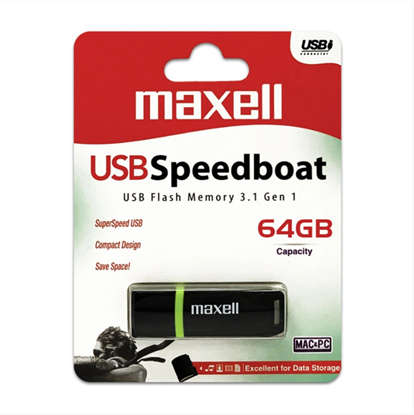 Obrázok: Maxell USB kľúč Speedboat 64GB USB 3.1 black 