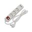 Obrázok: Fiesta Predlžovací kábel 1,5m 3- zásuvky, 2xUSB-A, 1xUSB-C Type biela