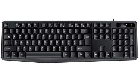 Obrázok z Klávesnica Genius KB-117, káblová USB,SK- CZ, black