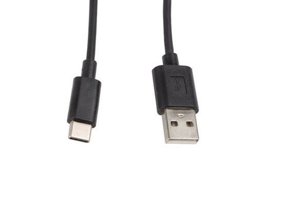 Obrázok z Lanberg kábel USB 2.0 typu A M - USB typu C M; 1m; black