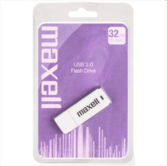 Obrázok z Maxell USB kľúč 32GB 2.0 biely