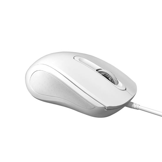 Obrázok z Myš káblová Omega 3D OFFICE 1200DPI 1,5m USB, OM441, biela