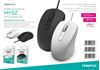 Obrázok z Myš káblová Omega 3D OFFICE 1200DPI 1,5m USB, OM441, biela