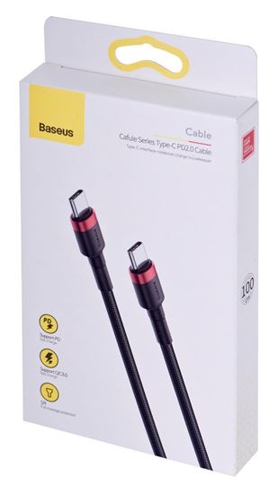 Obrázok z Baseus kábel USB typu C - USB typu C, QC3.0, 60W, 1m, black