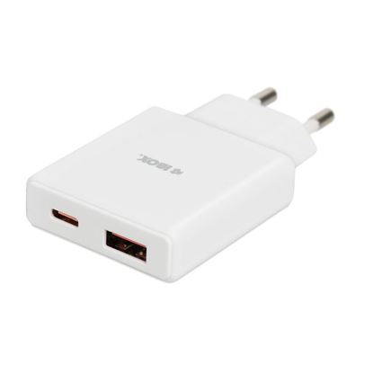 Obrázok: Nabíjačka iBOX C-43 GAN PD30W SLIM USB A+C White