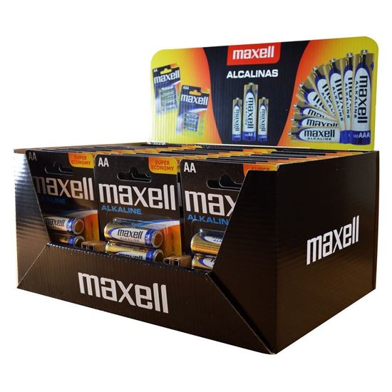 Obrázok z Maxell batéria Alkaline LR06/AA blister4 (30 blistrových balení/120 ks)