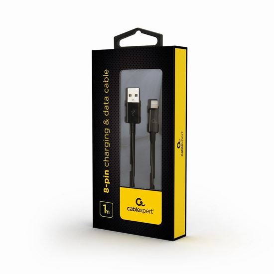 Obrázok z GEMBIRD kábel USB 2.0 M - Lightning M; 1m; black