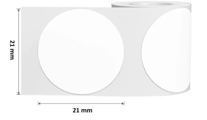 Obrázok: Termoštítky Niimbot samolepky R 21×21mm 300ks Okrúhle - Niimbot série B